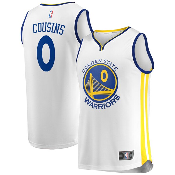 maglia deMarcus cousins 0 2020 golden state warriors bianca